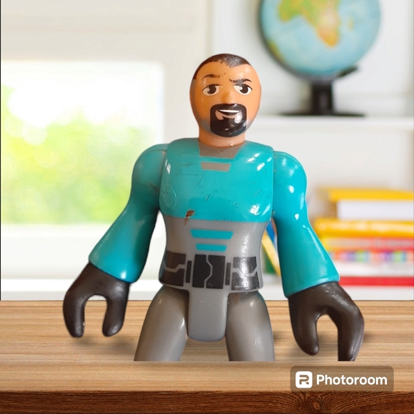 Fisher price imaginext dino rider Figure from apatosaurus dinosaur - Picture 1 of 8